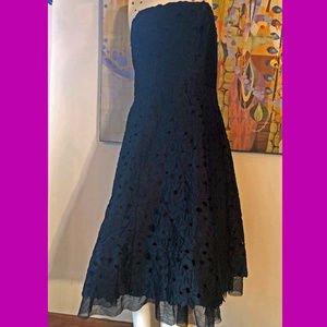 Beautiful TADASHI Black Cocktail Dress 6 Lacey